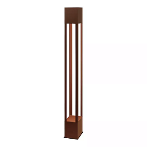 Poste de Jardim Escultural 244 E27 Par38 Marrom.