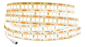 Fita Led 3528 12v 240 Leds Por Metro 5mts Sem Silicone 4000K.
