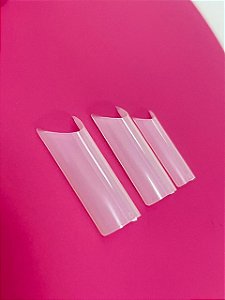 TIPS PCT 500UNID. CURVATURA C NATURAL LEITOSA FAN NAILS