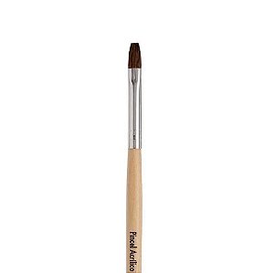 PINCEL ACRILICO KISS N4 100% NATURAL