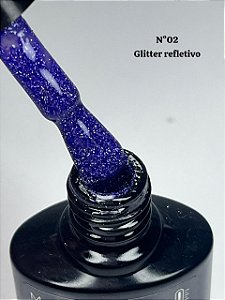 ESMALTE GEL LOVEYES Nº2 COLEÇÃO NEON DIAMANTE GLITTER REFLETIVO/ THERMAL