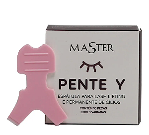 PENTE Y MASTER ROSA/TRANSPARENTE QUADRADO 1CM 10UN