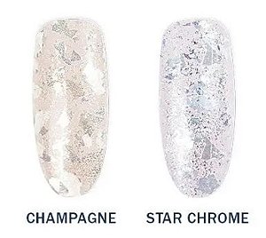 PÓ FLAKE DOURADO CHAMPAGNE BLUWE