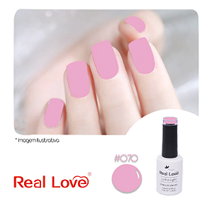 ESMALTE EM GEL REAL LOVE LINHA LIGHT G070 12ML