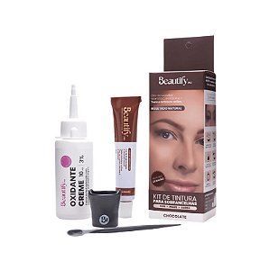 KIT TINTURA SOBRANCELHA CHOCOLATE 30 ML BEAUTIFY PRO