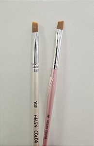 PINCEL PARA GEL HELEN COLOR CHANFRADO LINGUA DE GATO