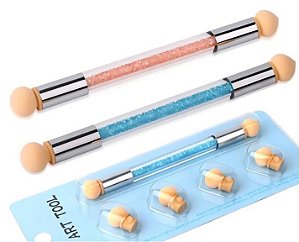 PINCEL ESFUMAR UNHAS DEGRADE - COM 4 REFIS
