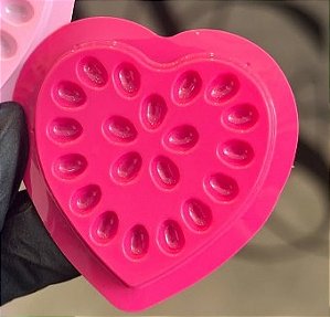 COLMEIA PARA COLA FORMATO CORAÇÃO COR ROSA 5UN