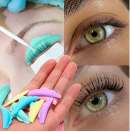 KIT 10 UNI BOBS SILICONE PARA CILIOS JIANZHUANG