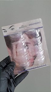 KIT 10 UNI BOBS SILICONE PARA CILIOS JIANZHUANG