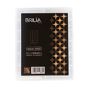 MOLDE RUSSO QUADRADA C/120UN BRILIA NAILS