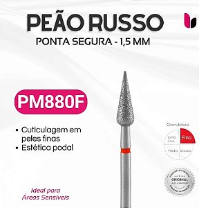 BROCA DIAMANTADA PM880F PEÃO RUSSO BRILIA NAILS