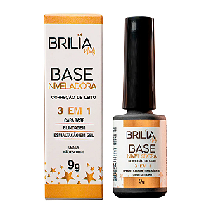 BASE NIVELADORA CLEAR 3 EM 1 9G BRILIA NAILS SEM TPO