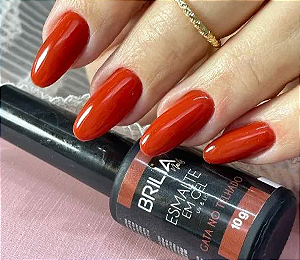 ESMALTE GEL GATA DO TELHADO BRILIA NAILS