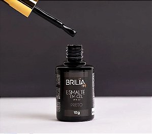 ESMALTE GEL PRETO BRILIA NAILS SEM TPO