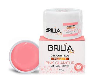 GEL CONTROL PINK GLAMOUR 25G BRILIA NAILS SEM TPO