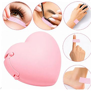 PORTA MICROPORE CORAÇÃO ROSA
