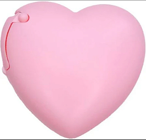PORTA MICROPORE CORAÇÃO ROSA