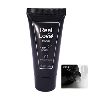 POLYGEL REAL LOVE CRYSTAL GEL 01 TRANSPARENTE 30ML