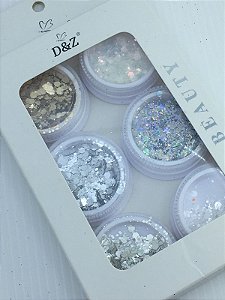 GLITTER FLOCADO 6UNID D&Z