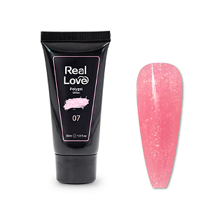 POLYGEL REAL LOVE CRYSTAL GEL 07 GLITTER 30ML