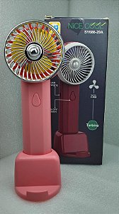VENTILADOR MINI FAN ROSA