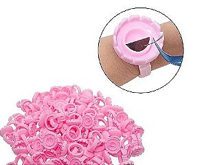ANEL BATOQUE FLOR COM DIVISORIA ROSA 50 UNI