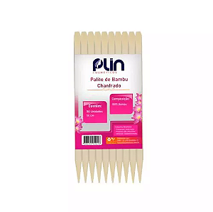 PLIN PALITO DE UNHA DE BAMBU PONTA - CHANFRO  PCT - C/ 50 UNIDADES 14X5CM