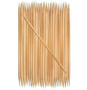 PLIN PALITO DE UNHA DE BAMBU 14cm x 5cm -  2 PONTAS PCT - C/ 50 UNIDADES