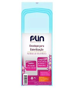 PLIN ENVELOPE AUTO SELANTE DE AUTOCLAVE C/ 100 UNIDADES - 90X230MM