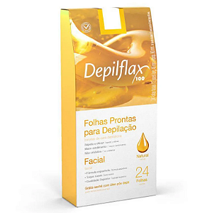 FOLHAS PRONTAS PARA DEPILAÇÃO NATURAL 24UNID
