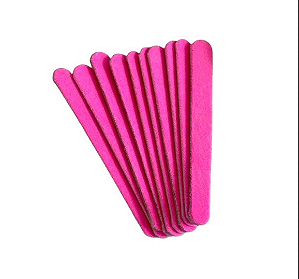 PLIN LIXA DE UNHA ROSA 8CM -  C/ 25 UNIDADES