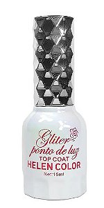 TOP COAT COM GLITTER PONTO DE LUZ 01 HELEN COLOR 15ML