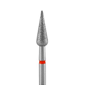 Broca Diamantada Tipo Pera Pontiaguda - Staleks Pro -  4mm - Vermelha - FA100R040/12