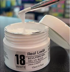 GEL SCULPING WHITE 18 REAL LOVE - 15ML