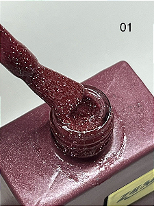 ESMALTE EM GEL COLEÇÃO F N°01 GLITTER 15ML ZEM