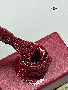 ESMALTE EM GEL COLEÇÃO B N°03 GLITTER 15ML ZEM