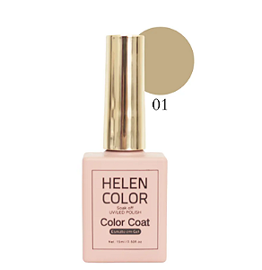 ESMALTE EM GEL Nº01 15ML TONS NUDE HELEN COLOR