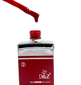 ESMALTE EM GEL PREMIUM VERMELHO 03 18ML D&Z