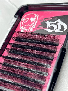 CILIOS CURVATURA D ESPESSURA 0.07 TAM 13MM 5D BAD PINK