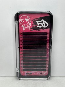 CILIOS CURVATURA D ESPESSURA 0.07 TAM 13MM 5D BAD PINK