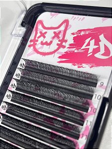 CILIOS CURVATURA C ESPESSURA 0.07 MIX 9 AO 14 4D BAD PINK