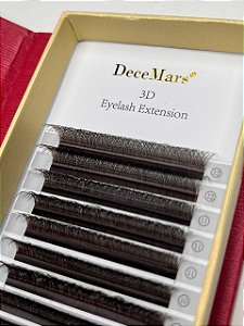 CILIOS DECEMARS 3D 0,07D MIX 8MM AO 12MM MARROM