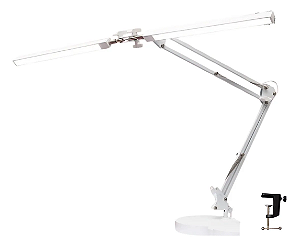 LUMINARIA LED DUPLA BRANCA C/GANCHO KAISA