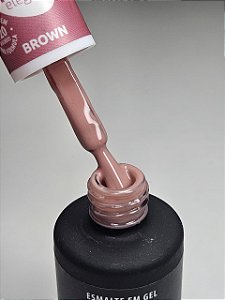 ESMALTE EM GEL NUDE ELEGANT BROWN -LIVRE TPO 10G MARIA BELA