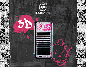 CILIOS 3D TAMANHO D-0.07 MIX 9 AO 14 BAD PINK