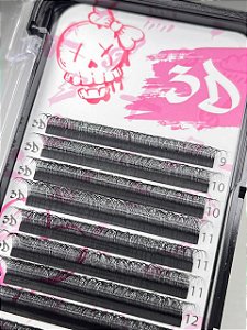 CILIOS 3D TAMANHO D-0.07 MIX 9 AO 14 BAD PINK