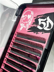 CILIOS 5D TAMANHO M-0.07 MIX 7 AO 12 BAD PINK