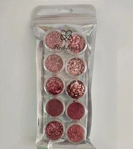 KIT GLITTER ROSE 10 MODELOS  REAL LOVE