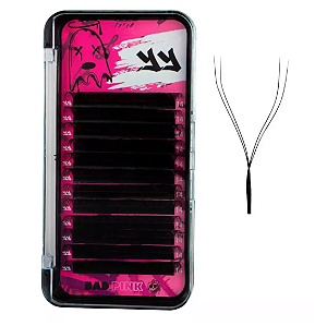 CILIOS YY CURVATURA "D" ESPESSURA 0.07 14MM BAD PINK